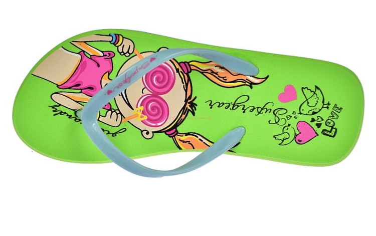 Klapki dziecięce na plażę i basen Super Gear zielone