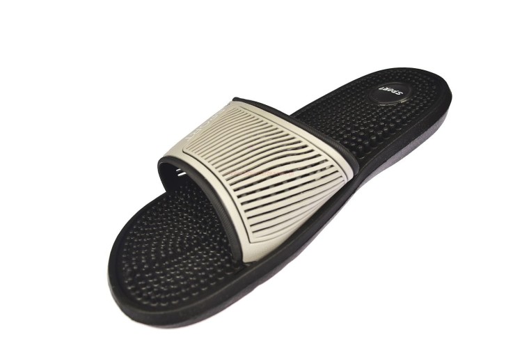 Klapki masujące stopy widok od wewnątrz