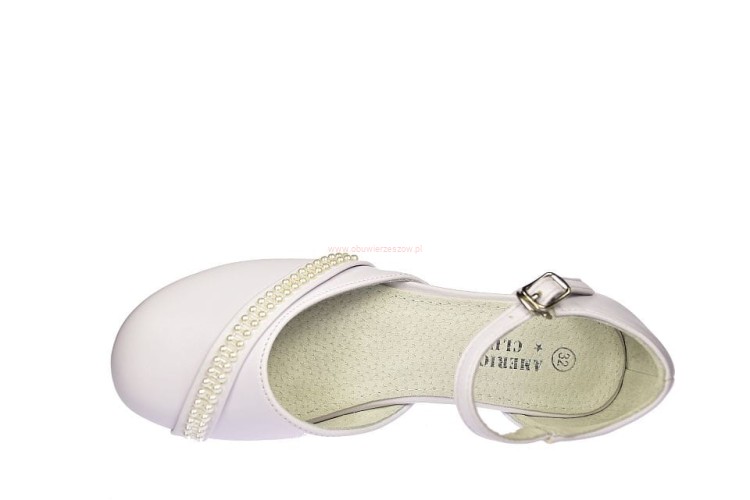 buty komunijne dziewczęce widok z góry