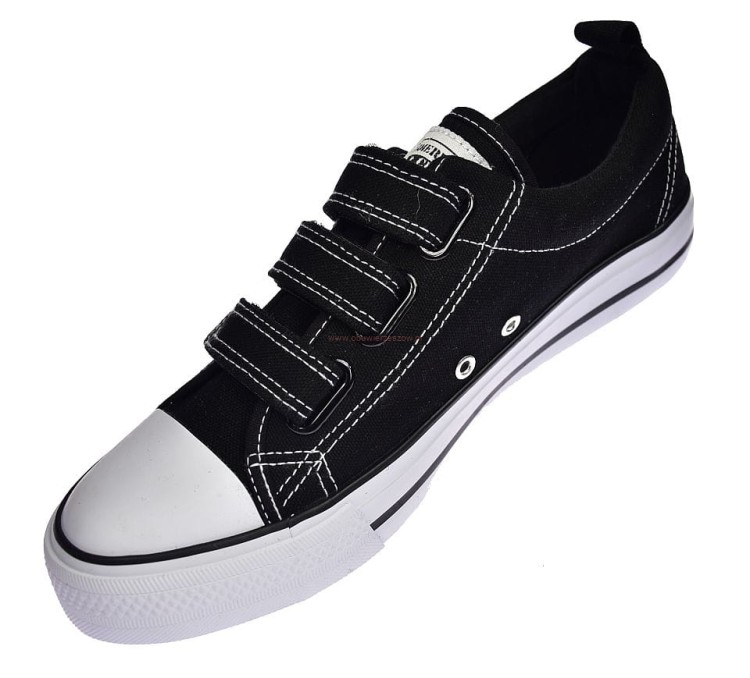 Trampki na rzepy czarne American LH 31-21.jpg