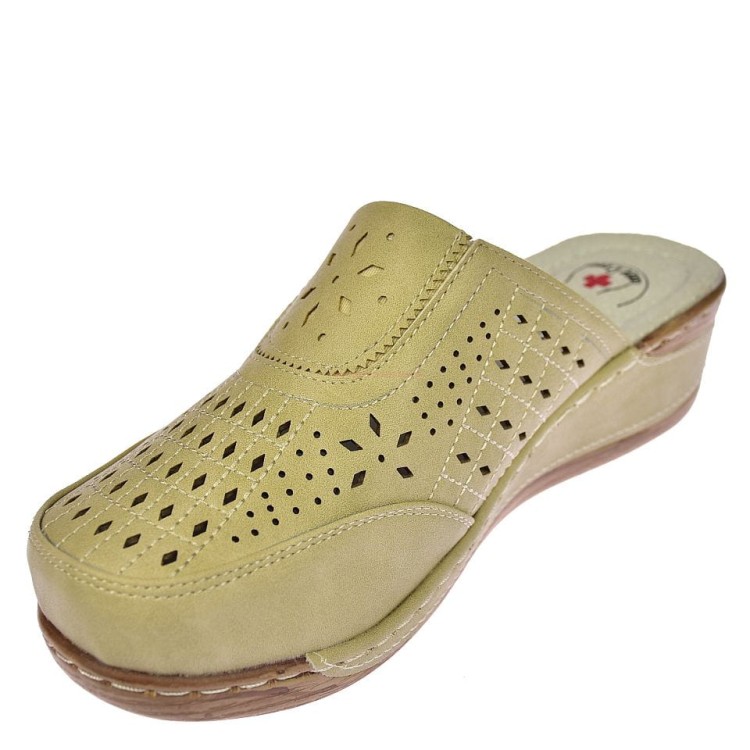 Buty medyczne damskie Enplus koturna zakryte palce do pracy