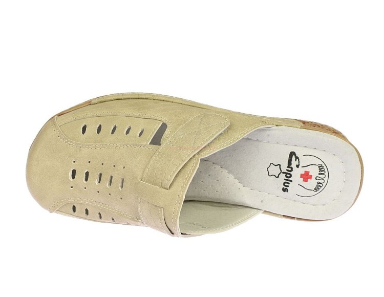 Klapki damskie medyczne z krzyżykiem Enplus