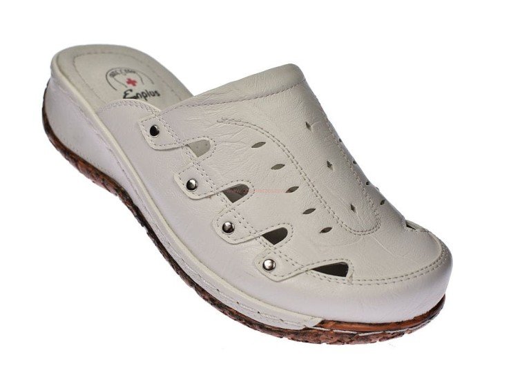 Klapki medyczne białe Enplus na koturnie skóra rs0042-2.jpg