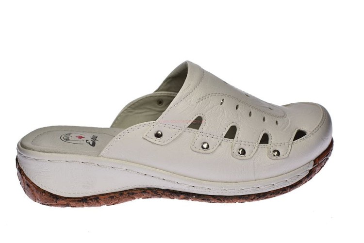Białe klapki medyczne damskie chodaki skóra rs0042-2.jpg
