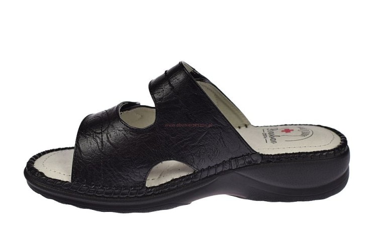 klapki damskie medyczne Enplus RS008-1 na koturnie 4,5 cm