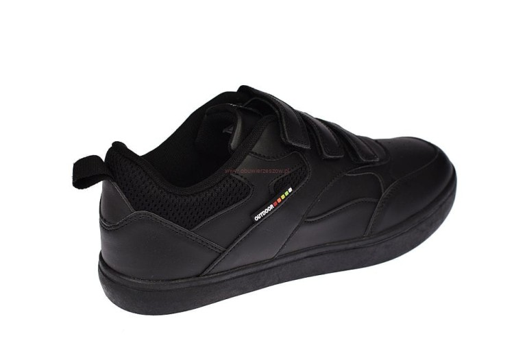 Czarne adidasy na rzepy buty sportowe American WT148/23.jpg