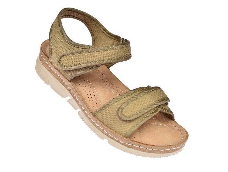 Sandały damskie na rzepy skórzana wkładka S-3-0543.jpg