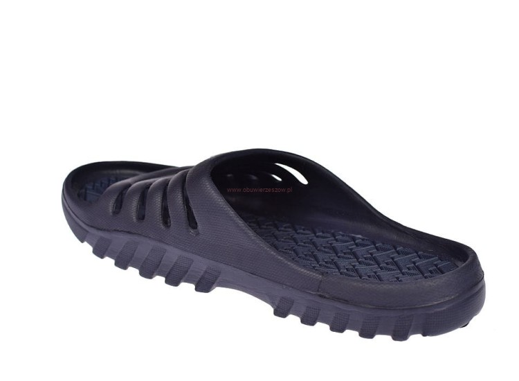 klapki męskie basenowe American NH190 granatowe szerokie stopy