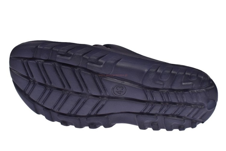 klapki basenowe American Club granatowe profil podeszwy