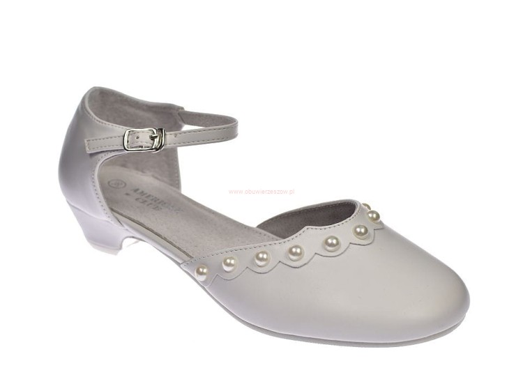 Buty komunijne dziewczęce białe balerinki do komunii kom59/24.jpg