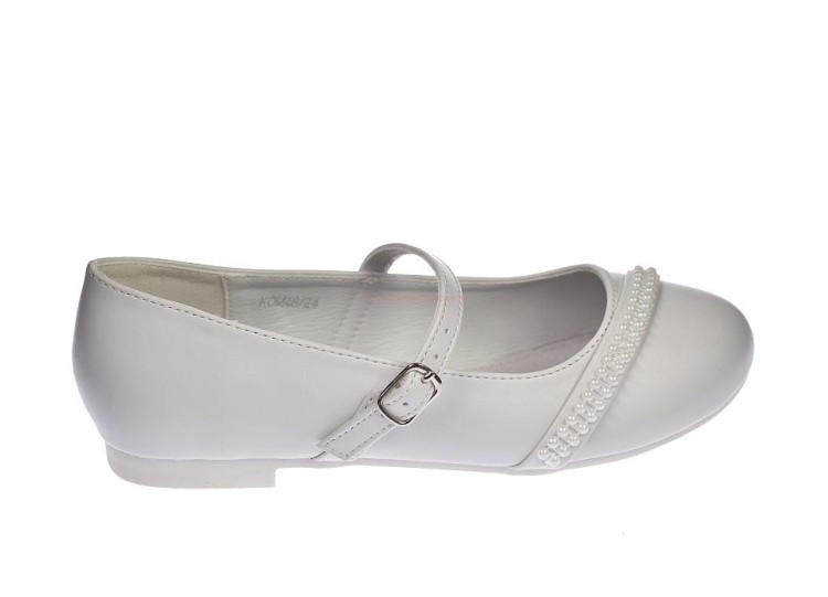 Białe baleriny do komunii dla dziewczynki pełne kom46/24.jpg