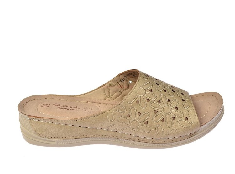 Klapki damskie eleganckie na koturnie skóra KL-3-0548.jpg