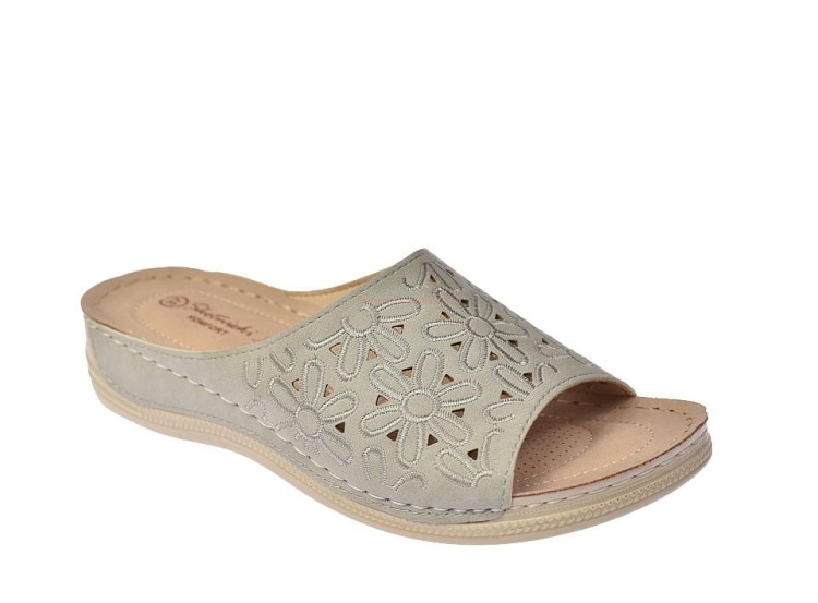 Klapki damskie na koturnie skórzana wkładka komfort KL-3-0548.jpg