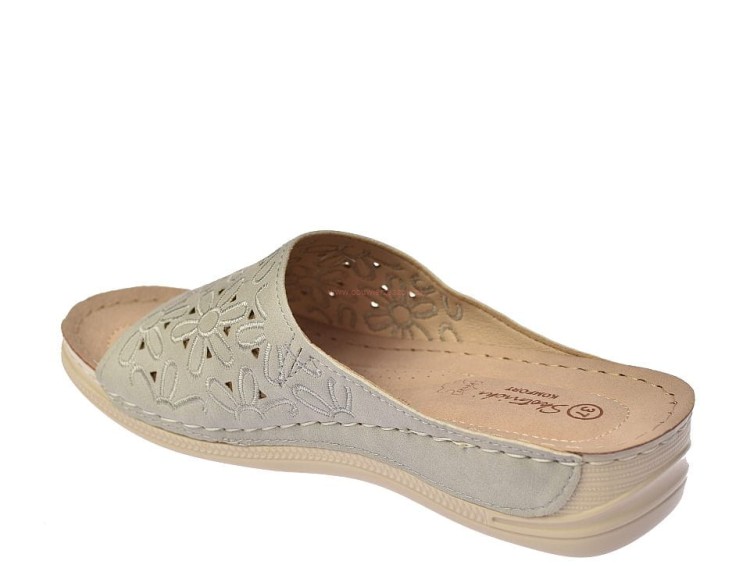 Klapki damskie skórzane na koturnie elastyczne KL-3-0548.jpg