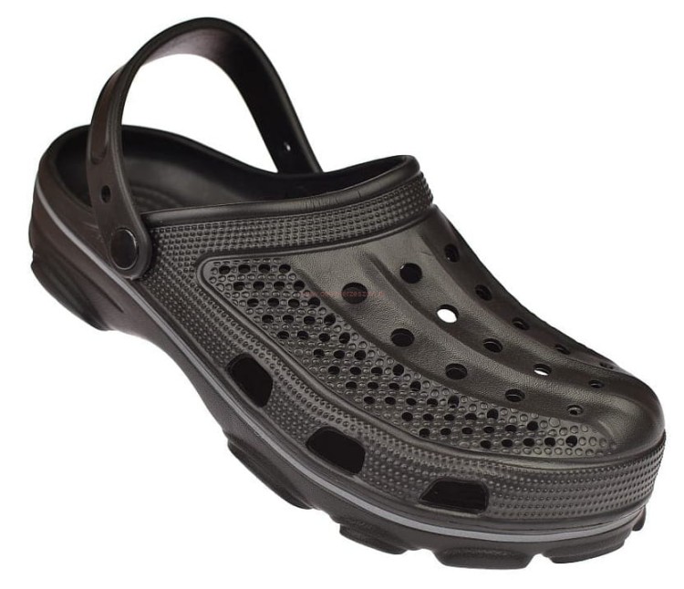 Klapki męskie pełne z paskiem koksy ogrodniczki