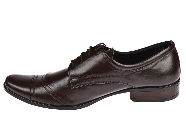 Buty wizytowe męskie ze skóry polskie do garnituru M123.jpg