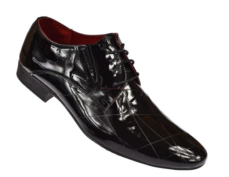 Buty wizytowe męskie półbuty skórzane Polskie M137.jpg