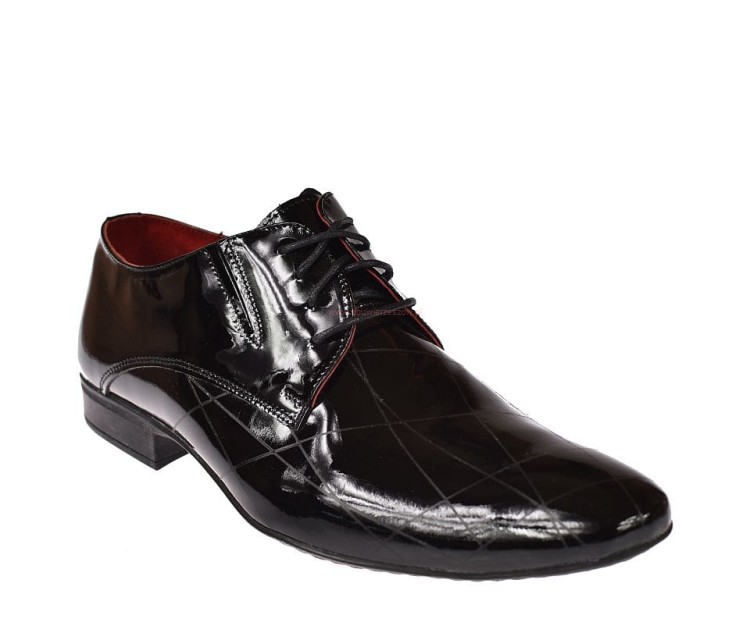 Buty męskie do garnituru wizytowe lakierki M137.jpg
