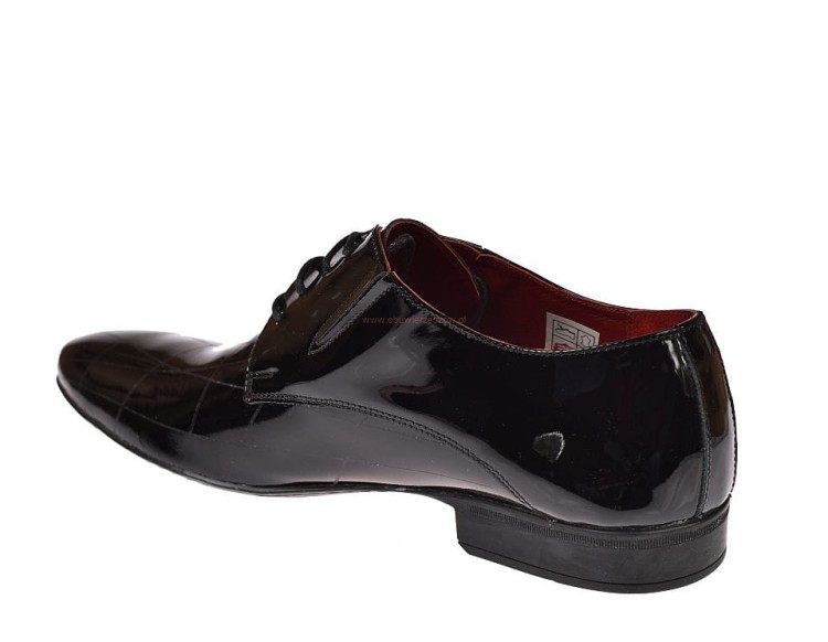 Lakierki męskie buty wizytowe półboty skórzane M137.jpg