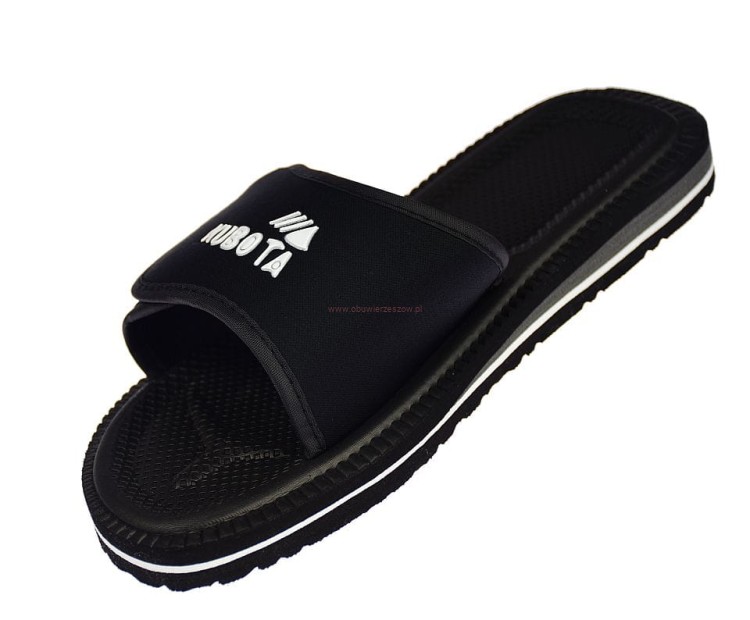 lekka podeszwa EVA i paski z rzepem w klapkach Kubota