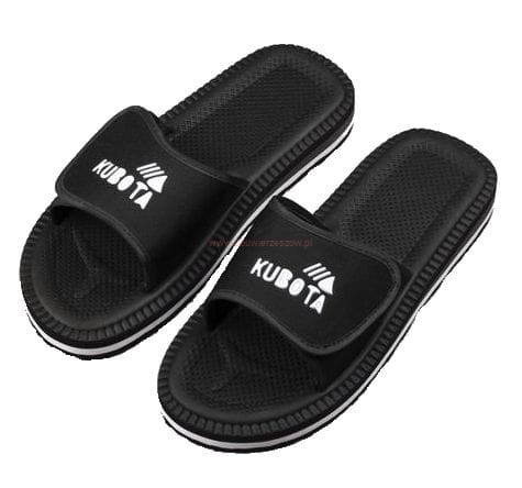 original Kubota black EVA foam sandals side profile