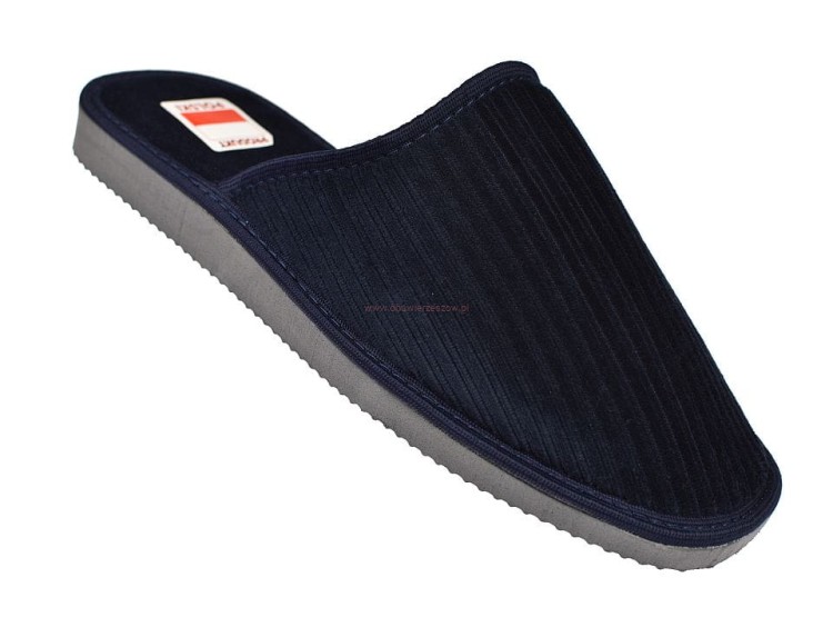 Kapcie męskie pantofle domowe sztuksowe lekkie MKS.jpg