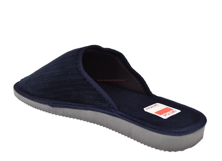 Męskie kapcie domowe pantofle laczki MKS.jpg