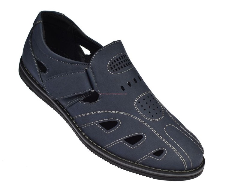Półbuty męskie na lato sandały wycinane P-4-7010.jpg