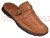Klapki męskie pełne ze skóry naturalnej s023g