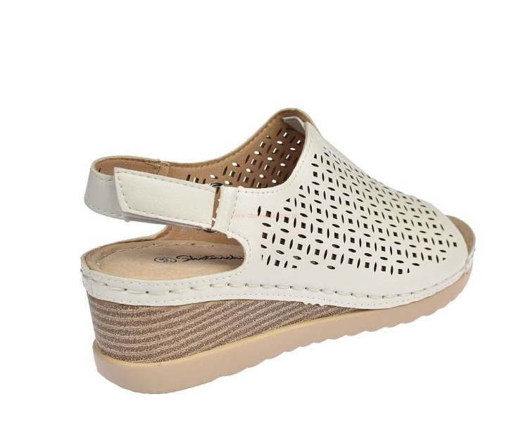 Sandały damskie koturna skóra wkładka SS-3-Y41wt.jpg