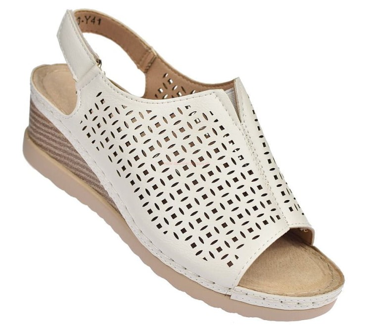 Sandały damskie ażurowe na koturnie skóra S-3-Y41.jpg