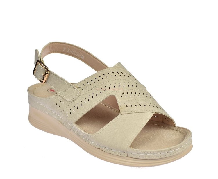 Sandały damskie wkładka skóra koturna S-3-0826.jpg