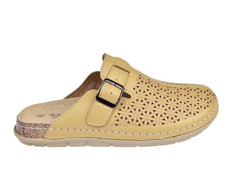 Klapki damskie z ozdobną perforacją, idealne na lato