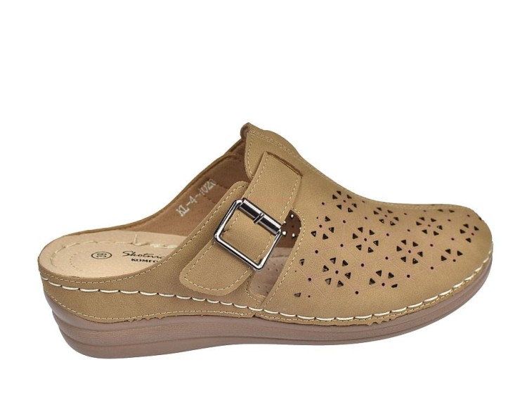 Chodaki damskie z paskiem skóra KL-4-04026.jpg