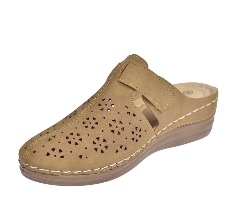 Klapki damskie ażurowa cholewka skóra KL-4-04026.jpg