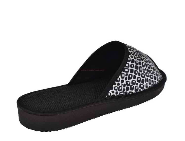 Pami kapcie damskie domowe laczki płaskie panterka