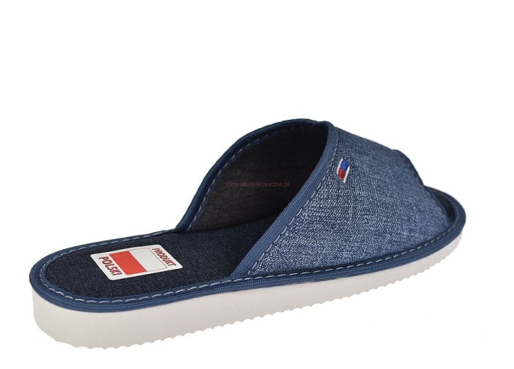 Lekkie kapcie domowe PAMI DOG 097 z piankową podeszwą