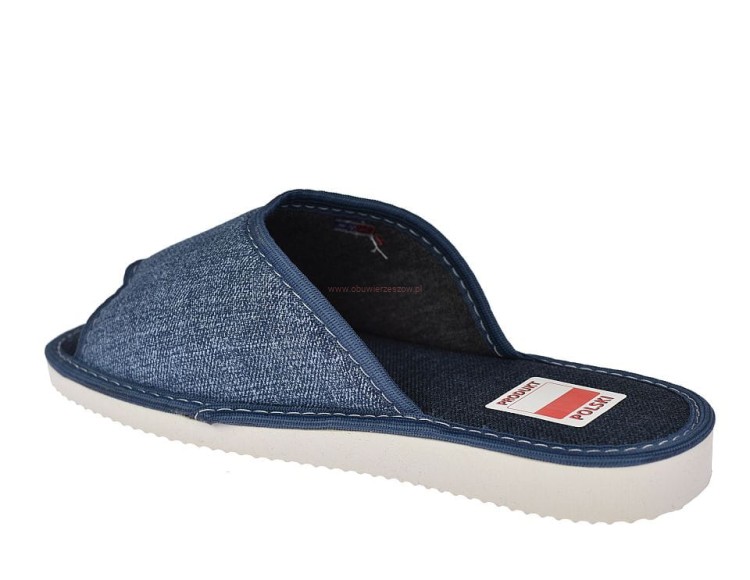 Damskie kapcie PAMI DOG 097 – jeansowa cholewka