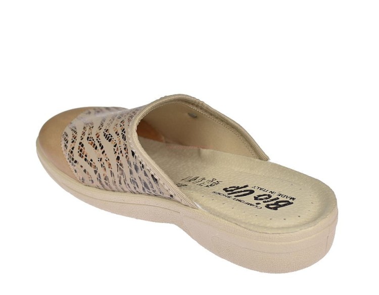 Beżowe klapki Bio Up 453 BE do noszenia w domu i na zewnątrz