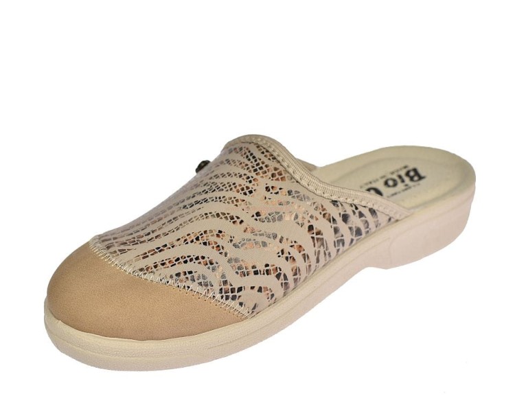 Kapcie damskie na przykostki z elstyczną cholewką