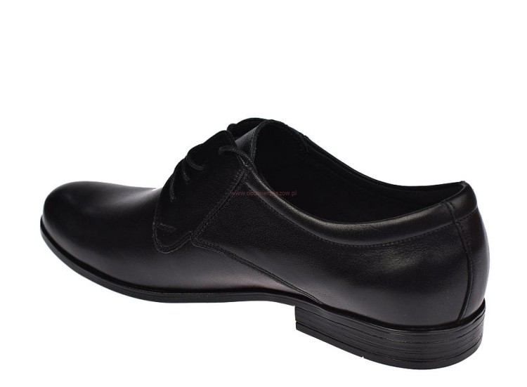 Eleganckie czarne buty męskie na wesele  Agmos AG-599