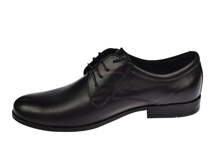 Męskie buty wizytowe Agmos AG-599 w klasycznej czerni