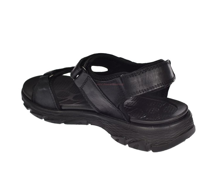 uniwersalne sandały męskie czarne skórzane na lato
