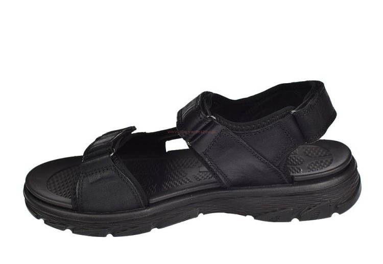 Sandały męskie skórzane paski na rzepy