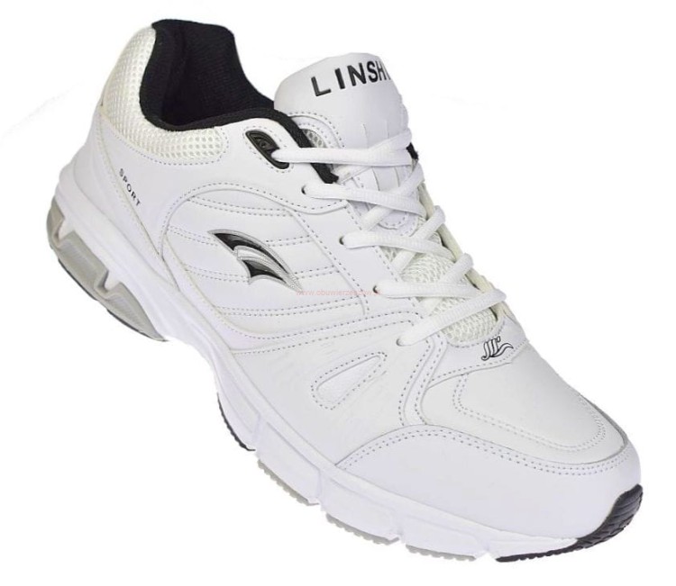 Duże adidasy męskie białe sznurowane nadwymiary