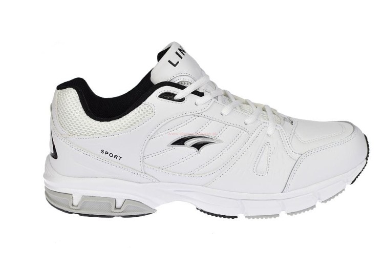 ęskie adidasy A8358 białe – duże rozmiary, profil boczny