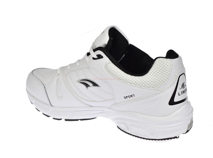 Białe obuwie sportowe męskie duże A8358 – podeszwa antypoślizgowa