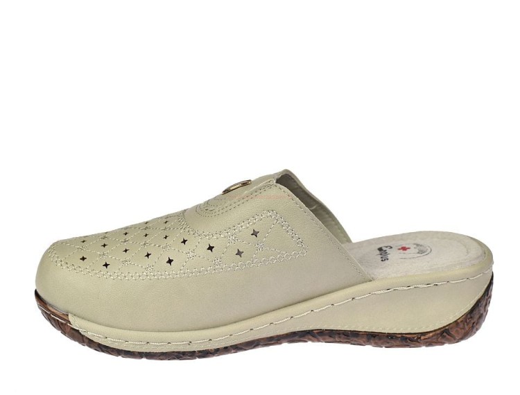 Enplus klapki damskie na koturnie medyczne