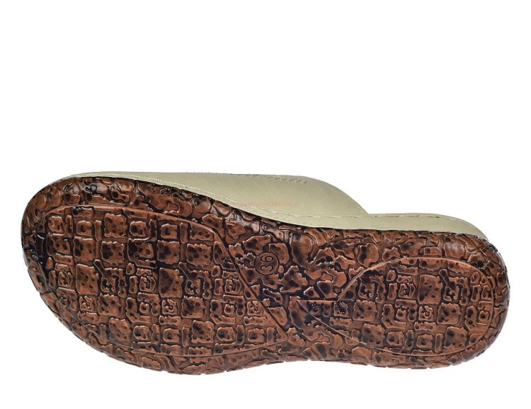 Klapki damskie z krzyżykiem na koturnie Enplus