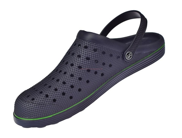 Duże klapki męskie ogrodowe z lekkiej pianki EVA w kolorze granatowym